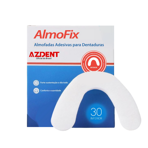 AlmoFix® Original para Prótese Inferior 4 CAIXAS (120 adesivos) - AZDENT